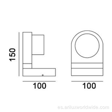 Lámpara exterior directa de fábrica de 5w